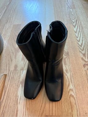 Element Black Square-Toe Mid-Calf Boots